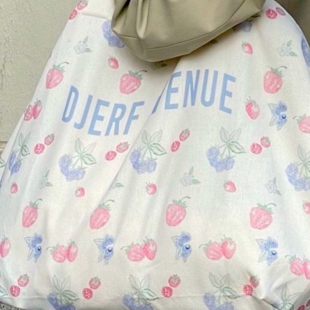 Djerf Avenue summer berries tote bag
